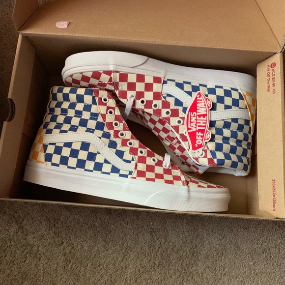 Vans Other - SOLD ❌ NEW Vans Sk8-hi Multicolor Checkerboard